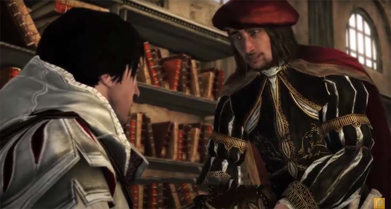 Game offline Assassin's Creed 2 cốt truyện trò chơi Ezio tìm gặp Leonardo để giúp đỡ