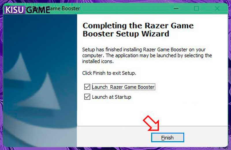 Hoàn thành cài đặt Razer Game Booster