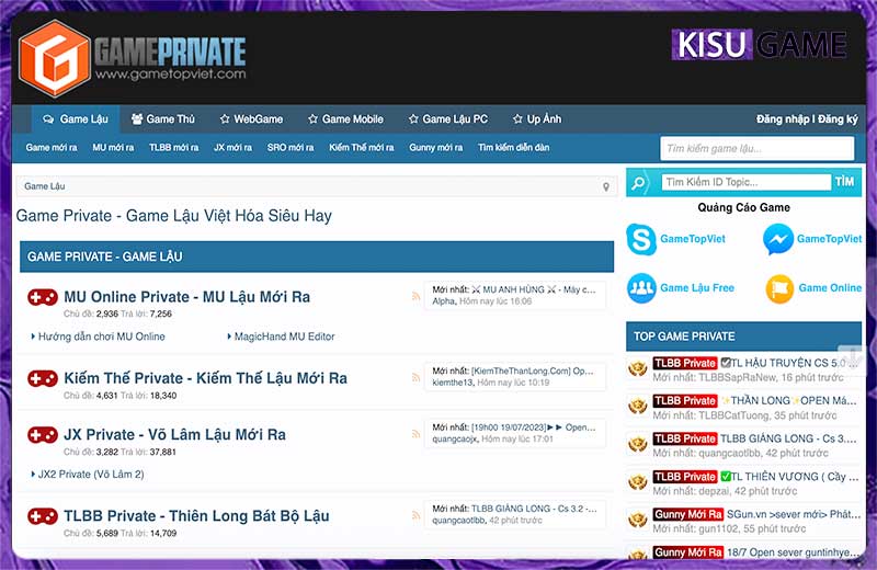 Website game lậu KENHGAMEZ