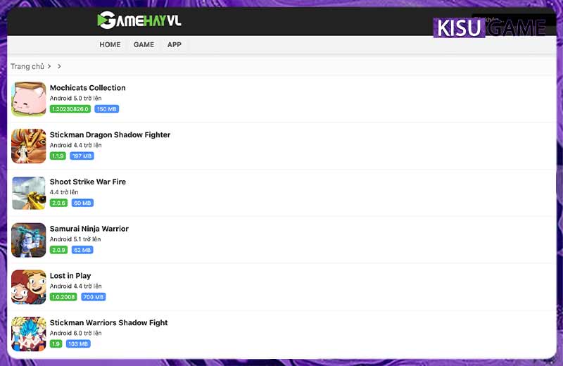 GameHayVL - Game Offline
