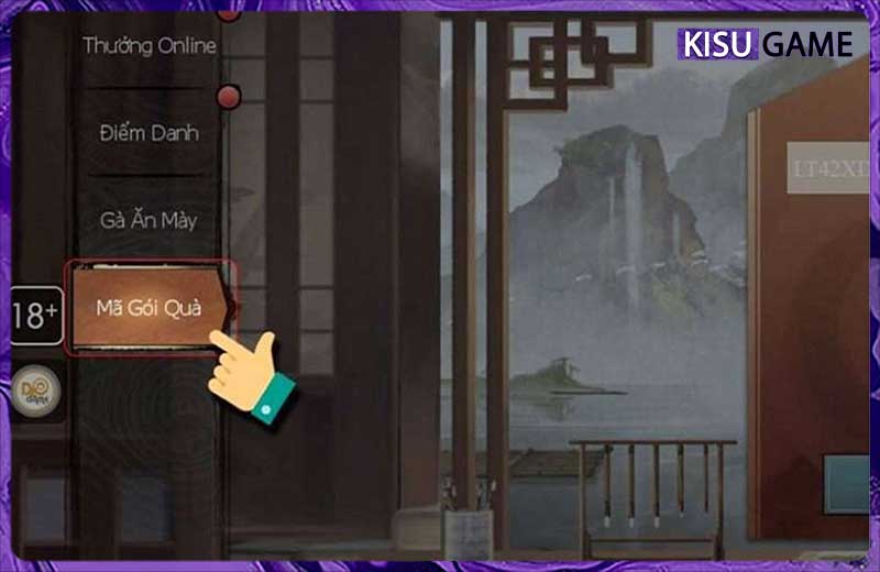 Trong mục Phúc lợi của Xạ Điêu Tam Khúc chọn "Mã đổi quà"