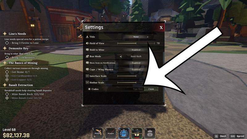 Kéo xuống dưới cùng để tìm mục Code Kéo xuống dưới cùng để tìm mục Code