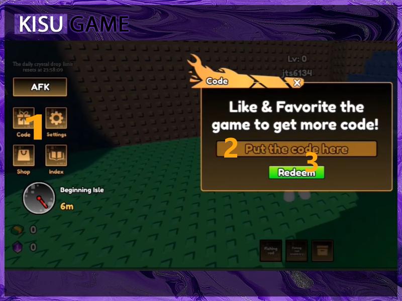 Cách nhập code Heavyweight Fishing Roblox chi tiết