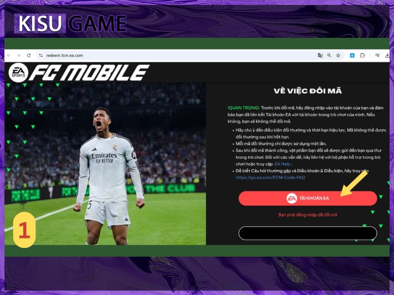 Đăng nhập tài khoản EA