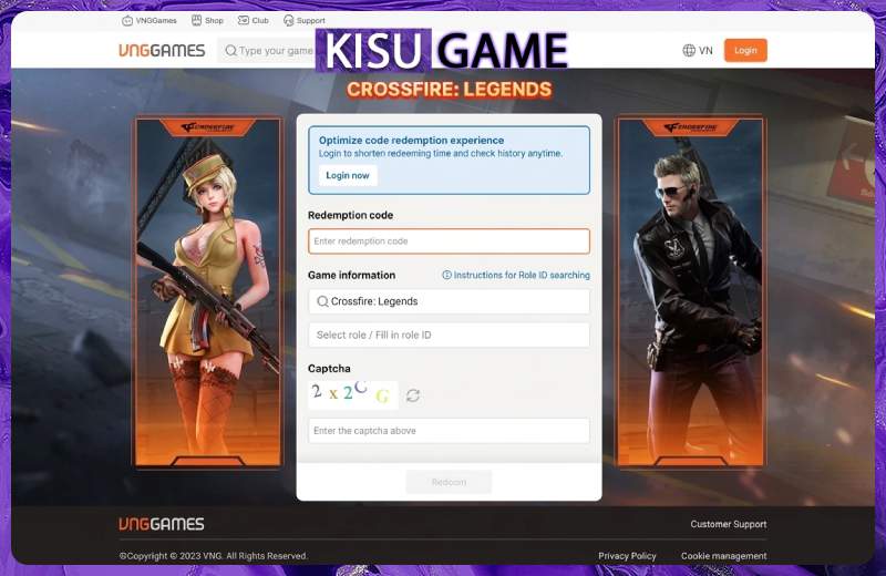 Cách nhập code game Crossfire Legends chi tiết