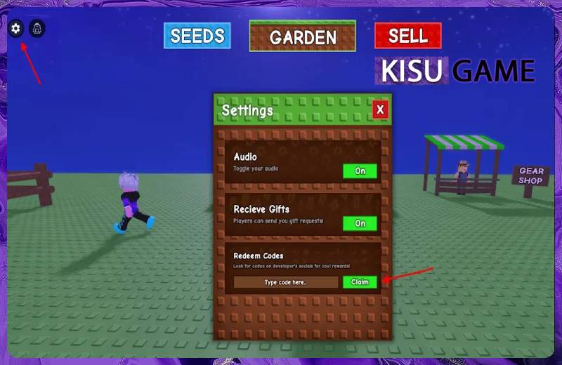 Cách nhập code game Grow a Garden chi tiết